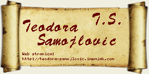 Teodora Samojlović vizit kartica